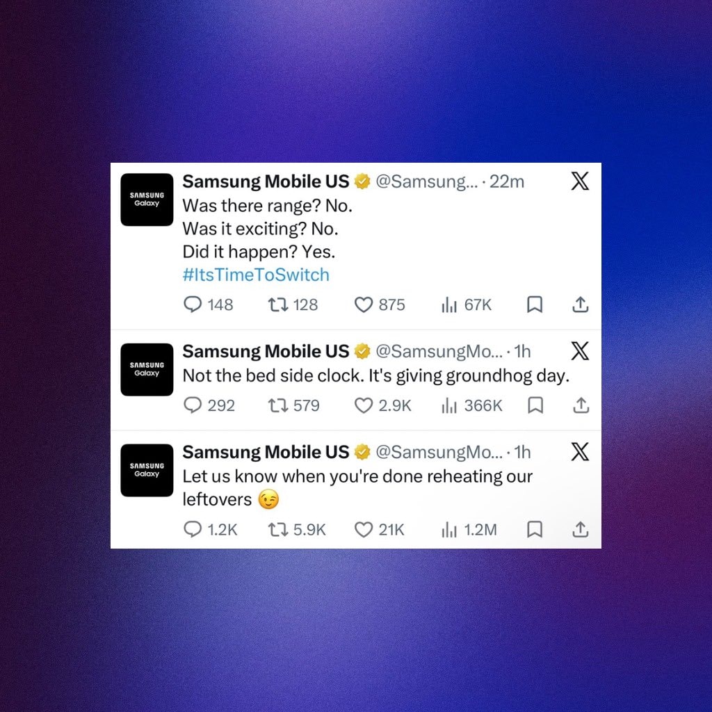 Samsung Apple comparison (photo 2 of 2)