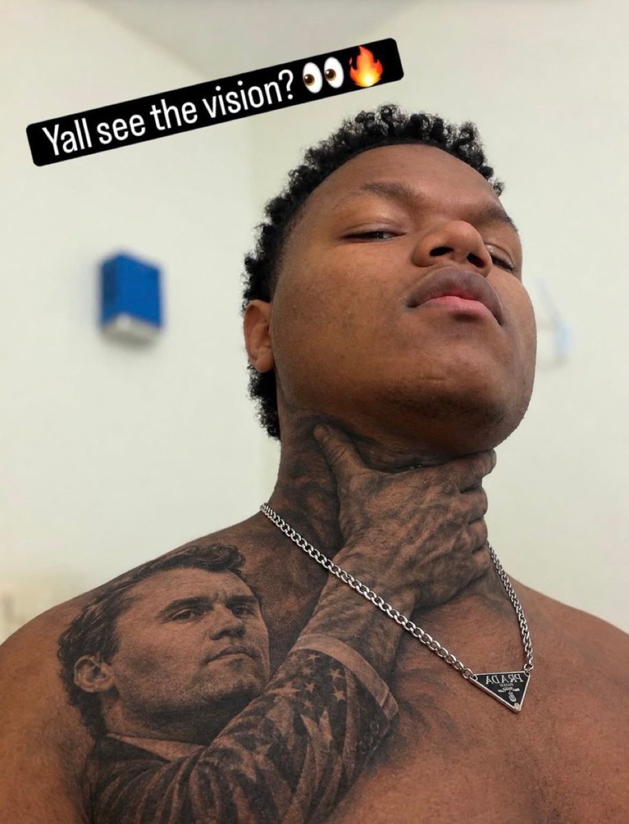 Charlie Kirk neck tattoo Charlie Kirk neck tattoo