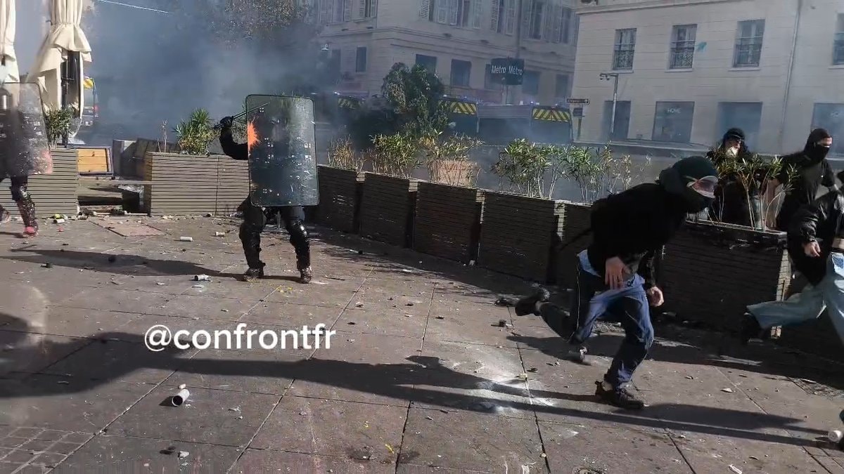 France protests turn violent