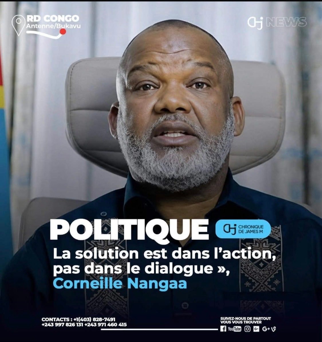 Corneille Nanga on action not dialogue
