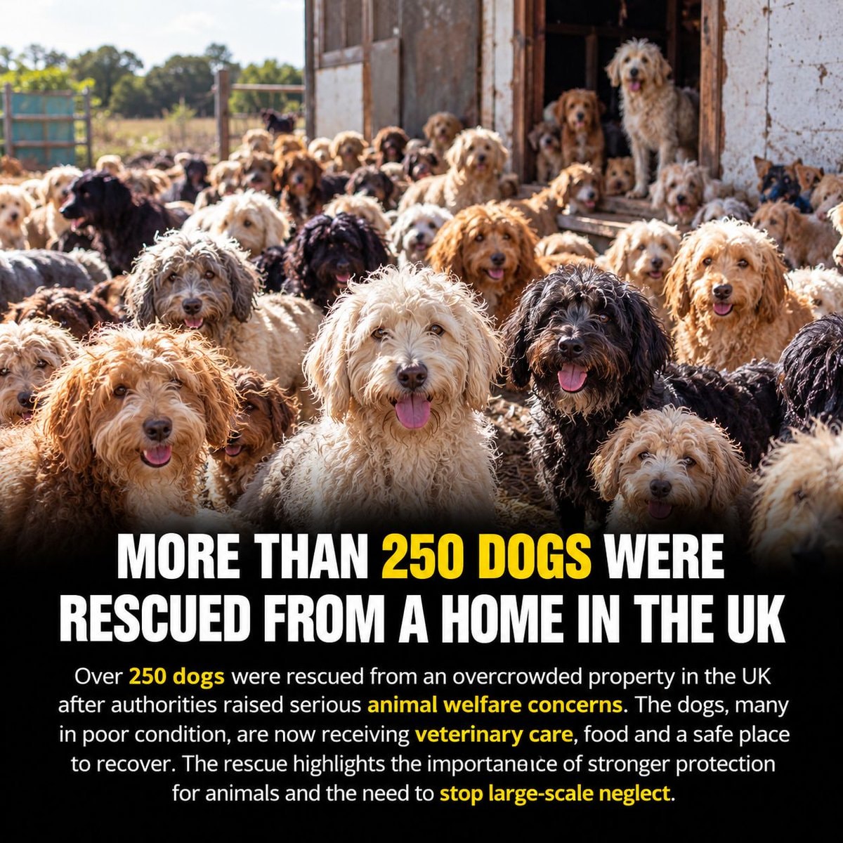 UK dog rescue overcrowding