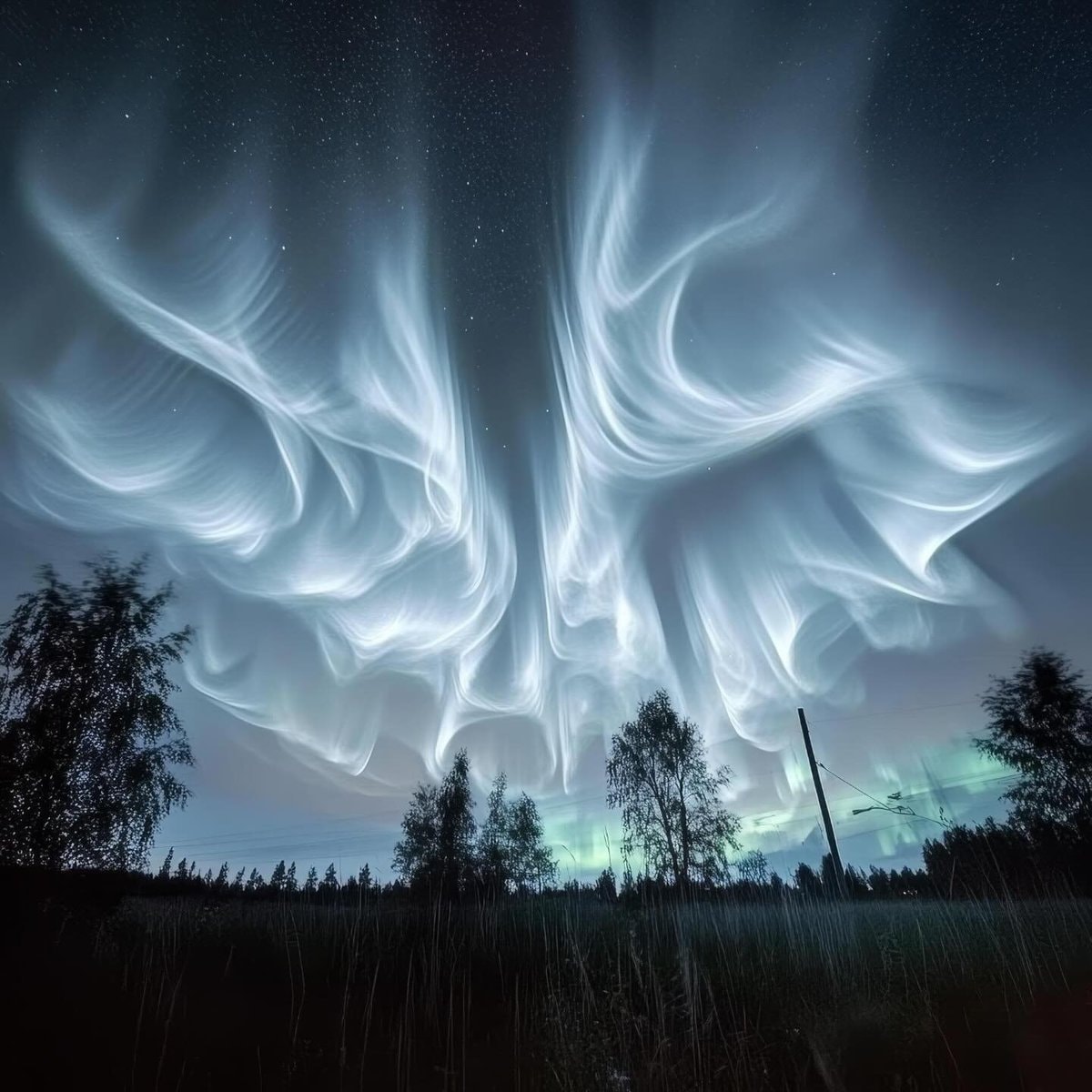 White auroras Finland (photo 1 of 2)