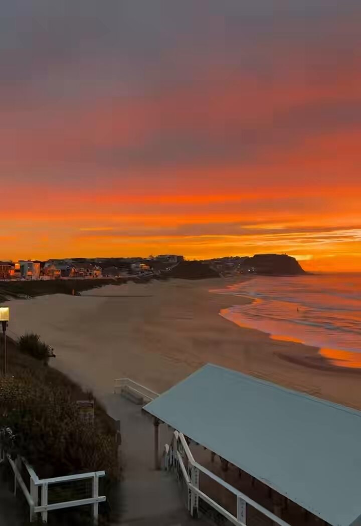 scenic beach sunset