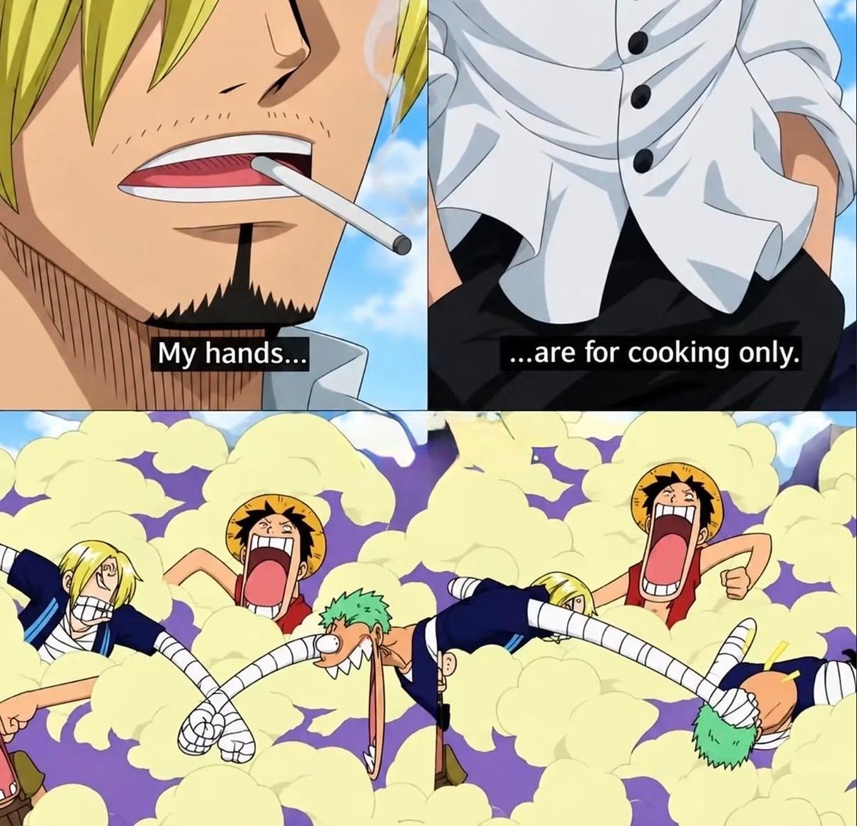 One Piece Sanji Luffy Zoro meme One Piece Sanji Luffy Zoro meme