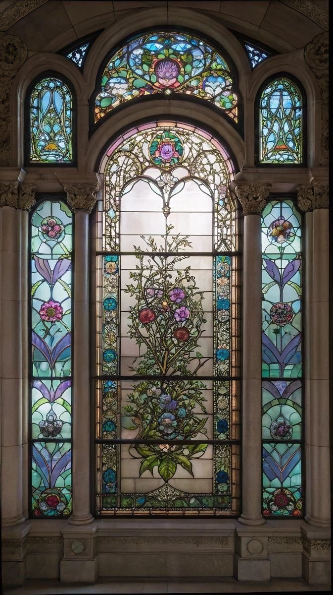 stained glass window tree (photo 2 of 2)