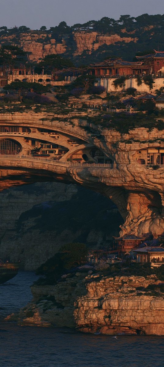 Midjourney 8.2 giant cliffside architecture (photo 3 of 4)