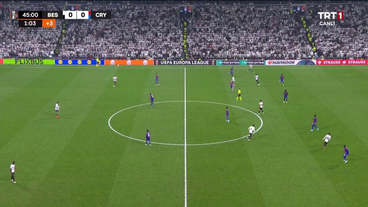 Beşiktaş 1-0 at halftime after Ndidi goal