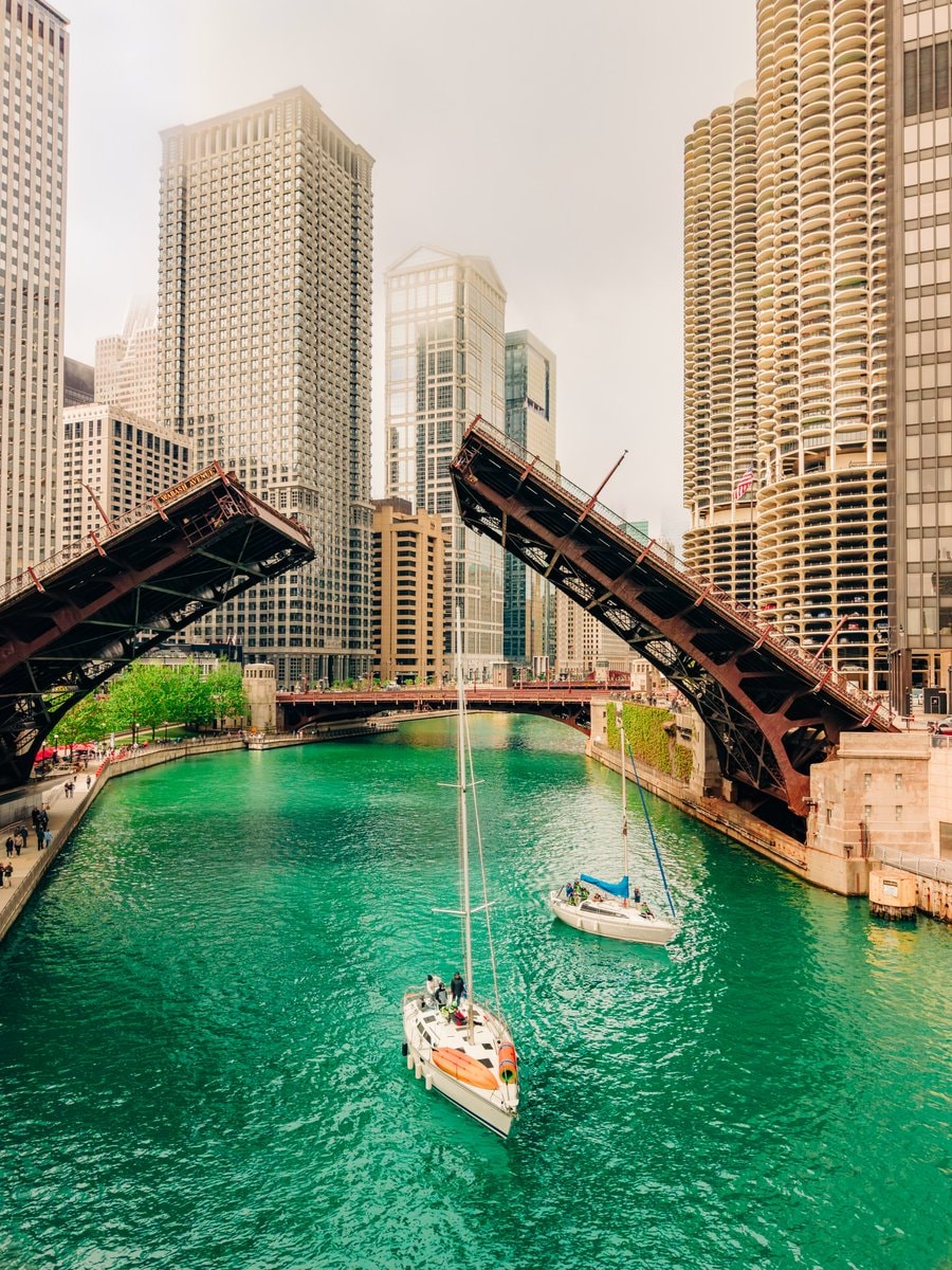 Chicago River aerial 🇺🇸 (photo 4 of 4)