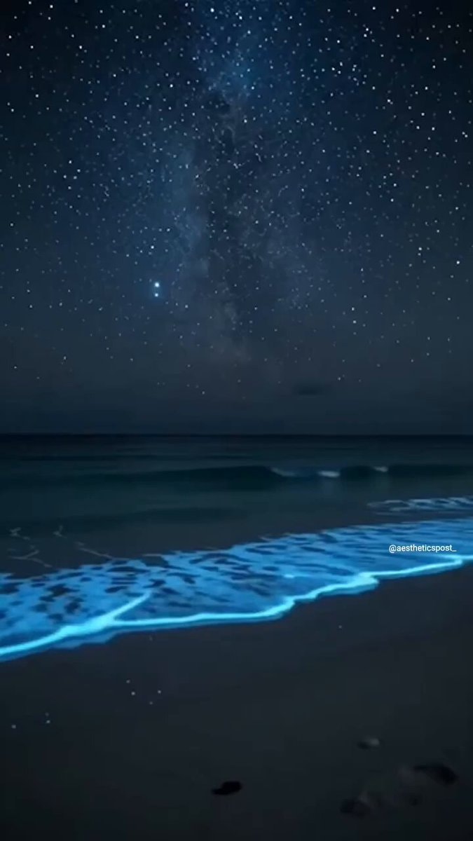 Sea of stars at night