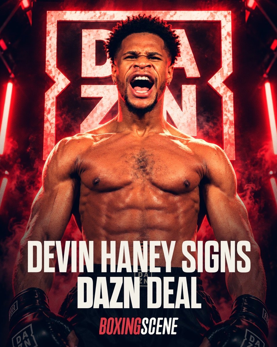 Devin Haney signs DAZN deal