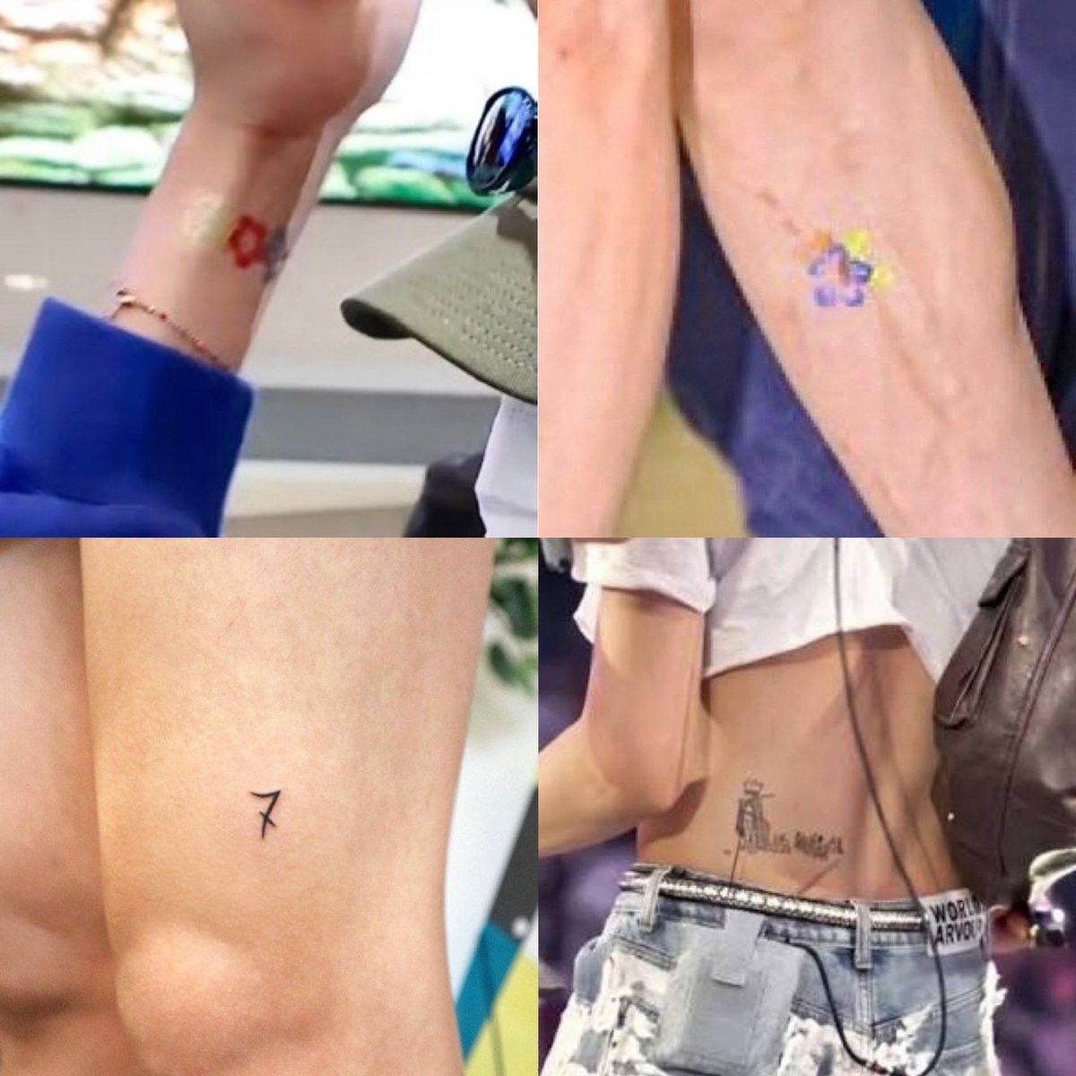 Taehyung four tattoos