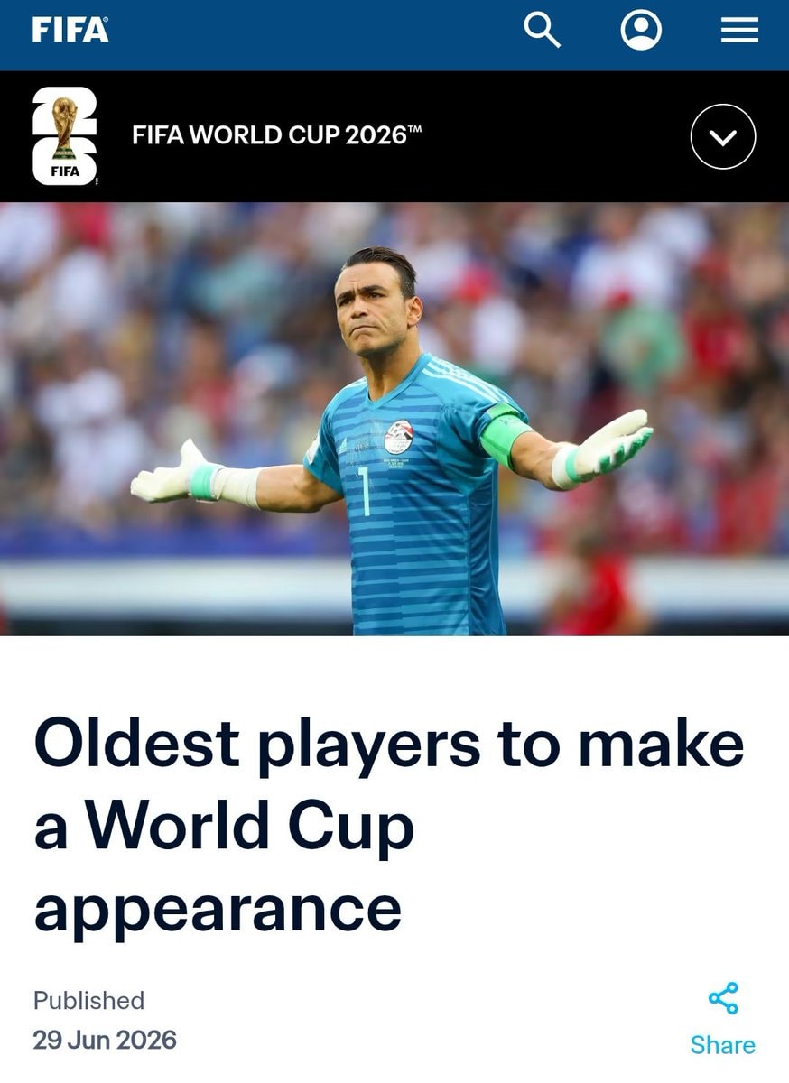 FIFA World Cup 2026 oldest players record
