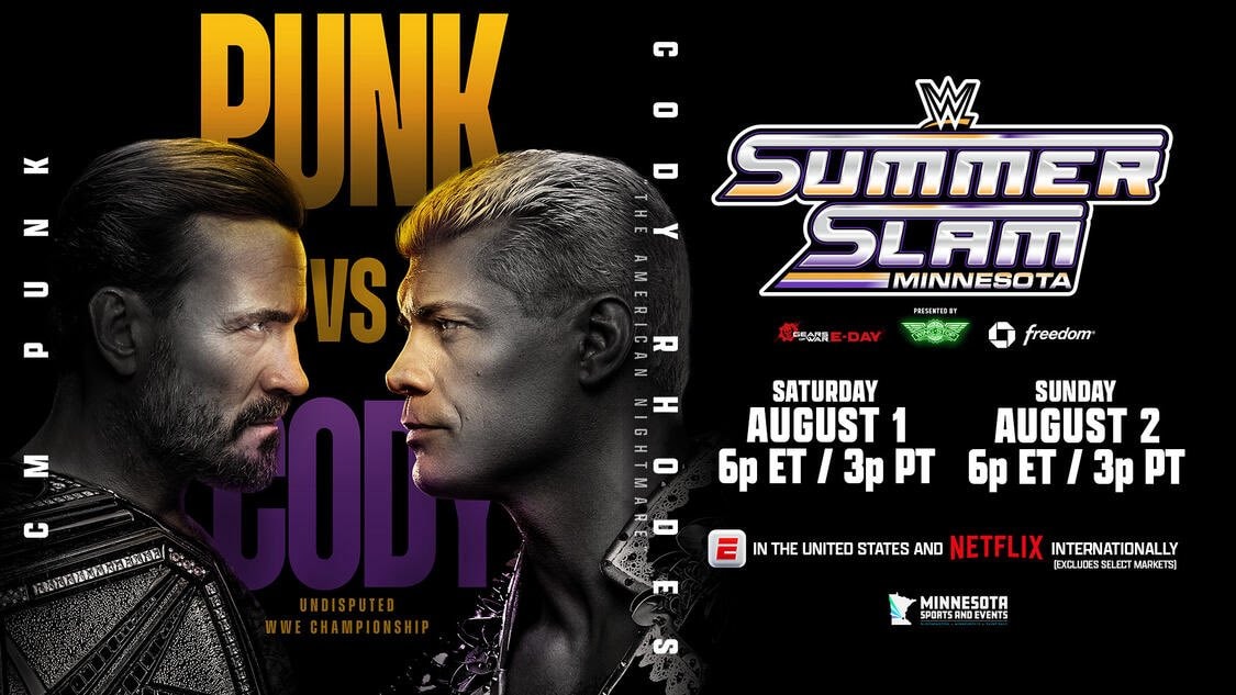 WWE SummerSlam card Roman Reigns Seth Rollins (photo 2 of 4)