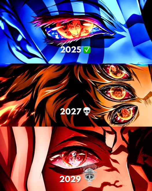anime eyes collage