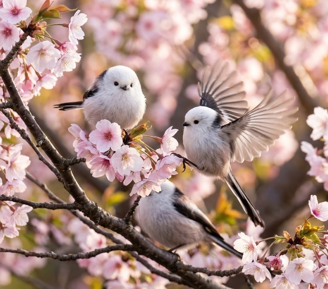 Japanese snow fairy bird