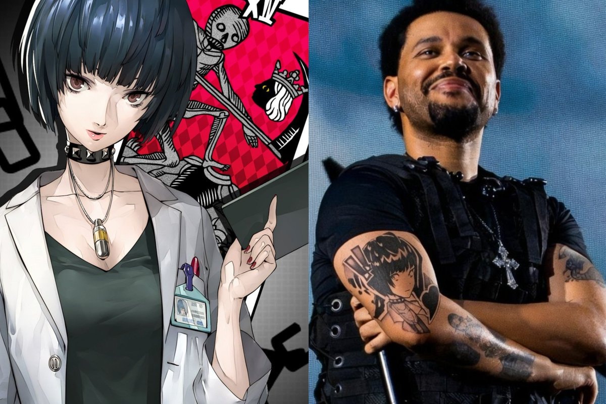 The Weeknd Tae Takemi Persona 5 tattoo