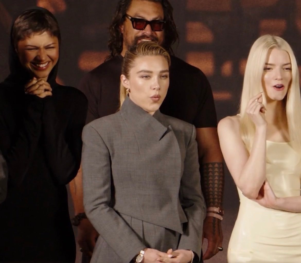 Zendaya Florence Pugh Anya Taylor-Joy Dune Part Three press