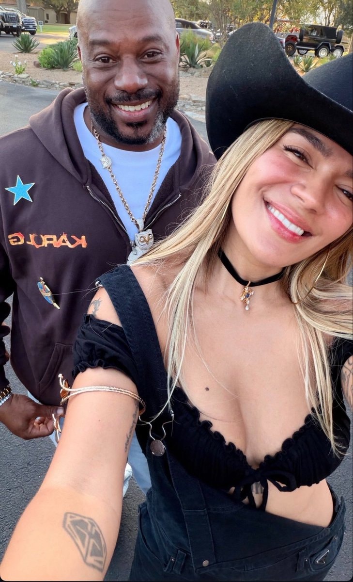 Karol G at Drake's Texas ranch (photo 2 of 2)
