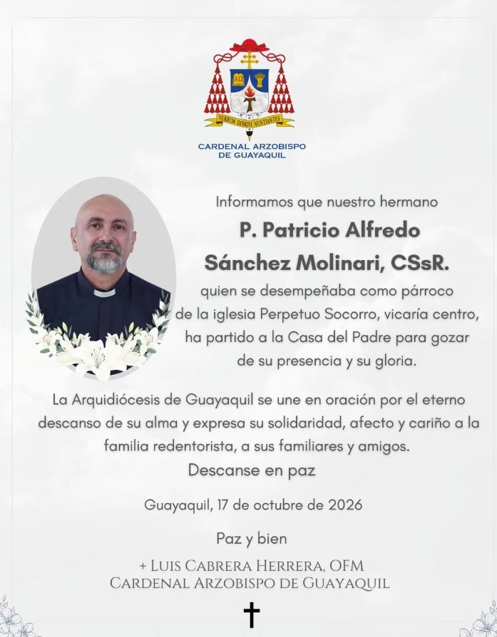 Priest Patricio Alfredo Sánchez Molinari death
