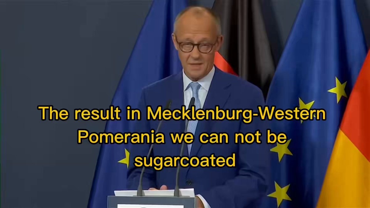 Merz on Mecklenburg-Western Pomerania results