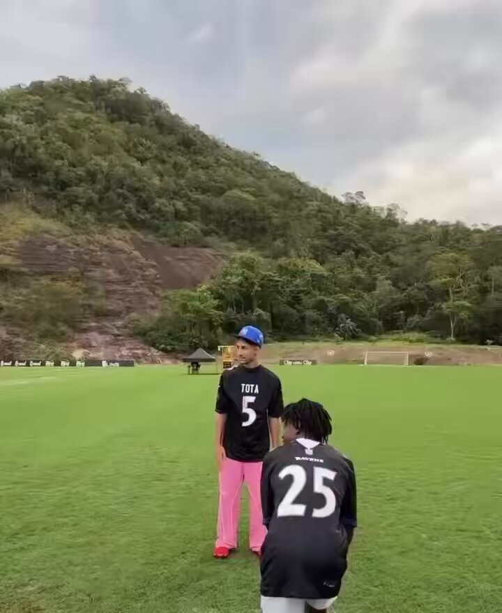 Rakai Tota Ravens practice Brazil