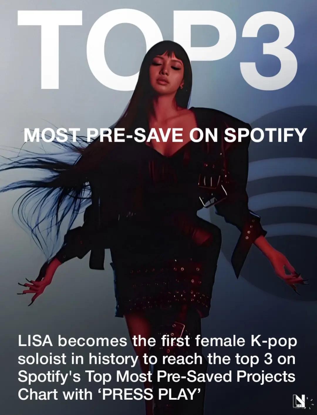 LISA PRESS PLAY Spotify Top 3