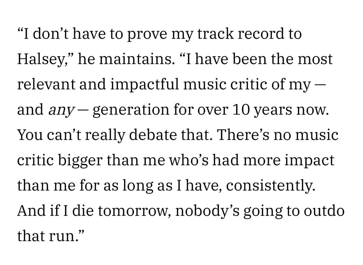 Fantano responds to Halsey edgelord comment (photo 2 of 3)