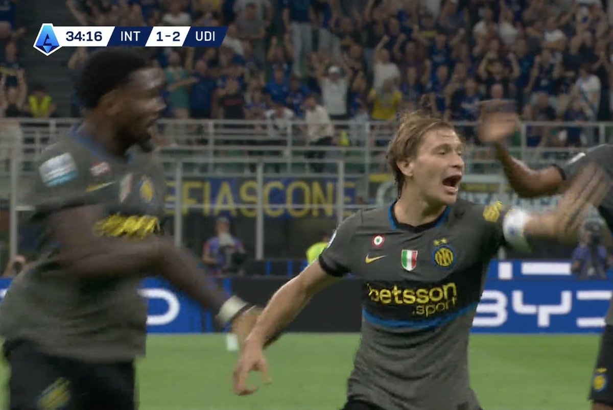 Barella Inter comeback goal