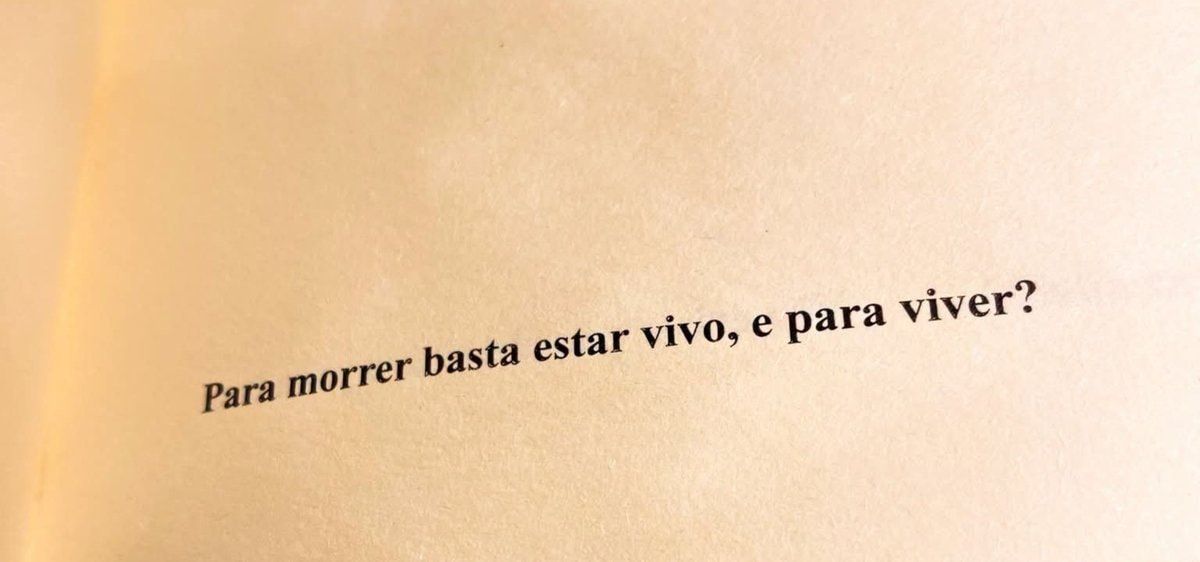 Para morrer basta estar vivo