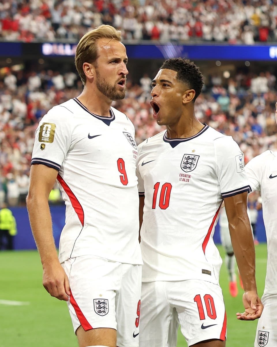 England players yellow card risk