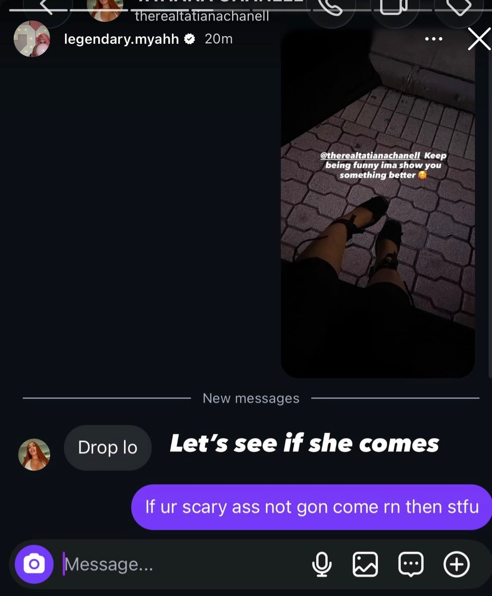 Summyah Marie and Tatiana Chanell IG Stories feud