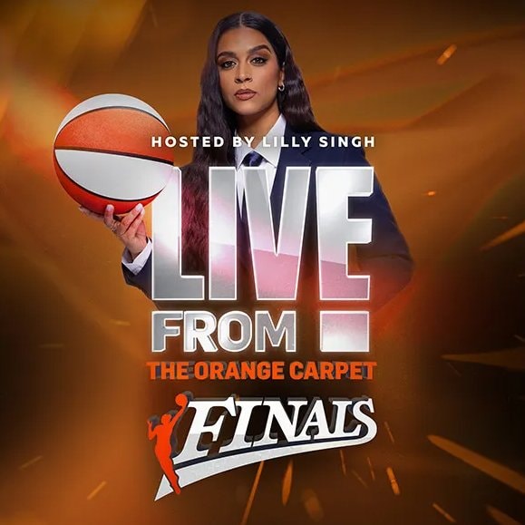 Lilly Singh hosts WNBA Finals Orange Carpet