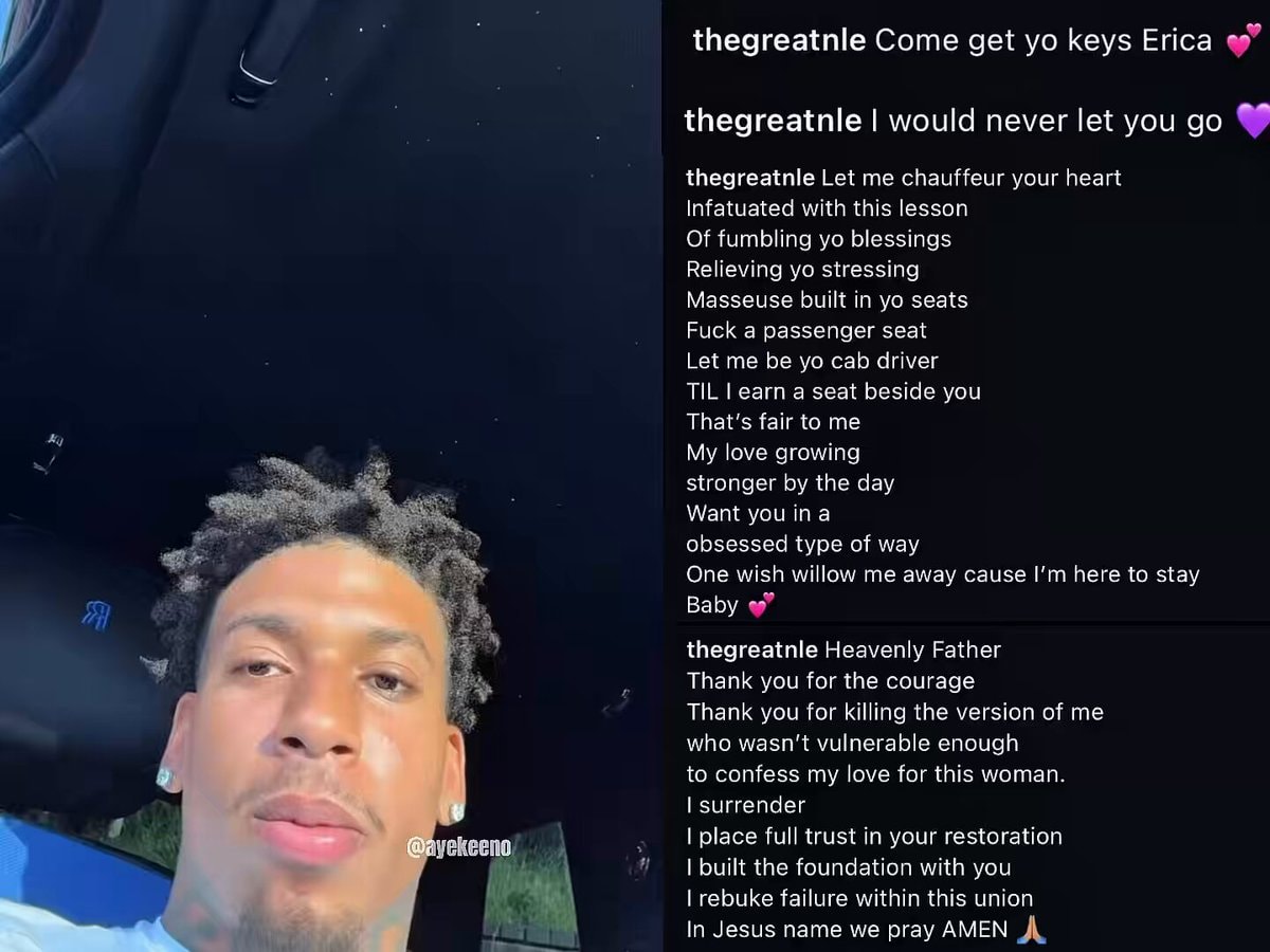 NLE Choppa gifts Erica Raven Maybach