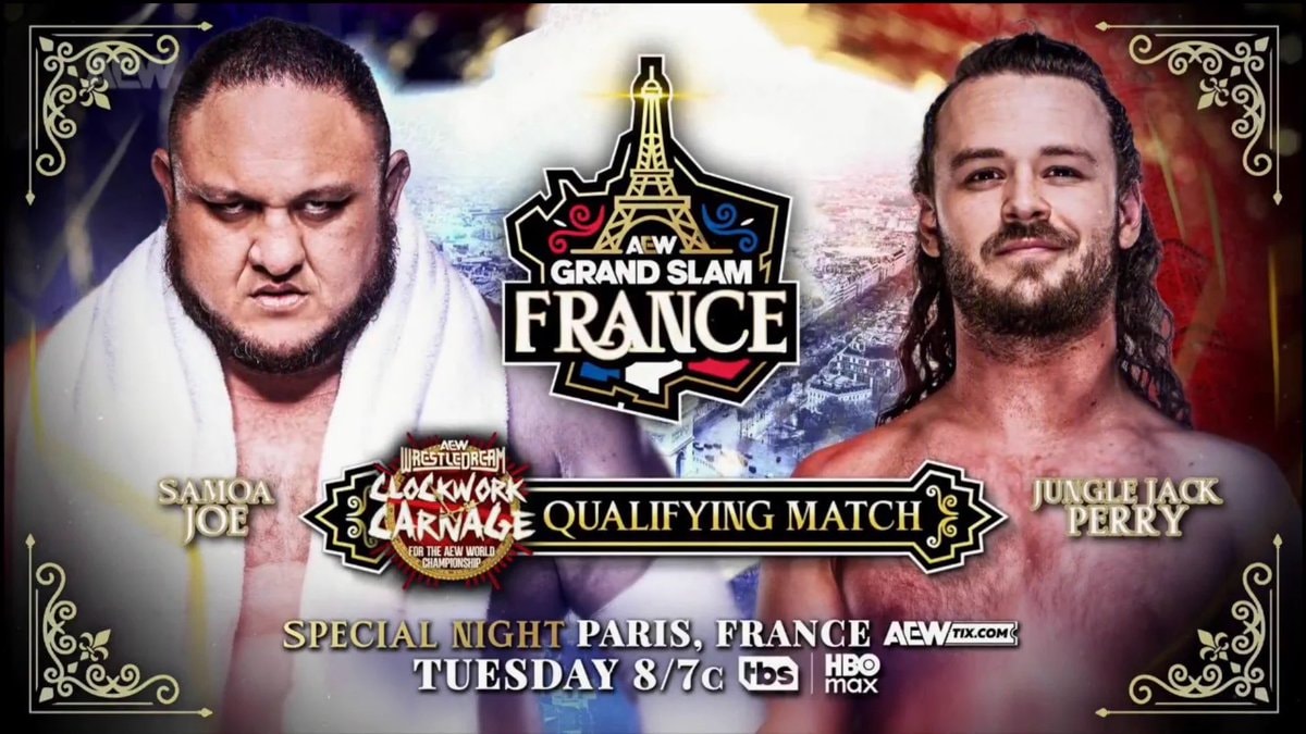 Samoa Joe vs Jack Perry AEW Grand Slam France
