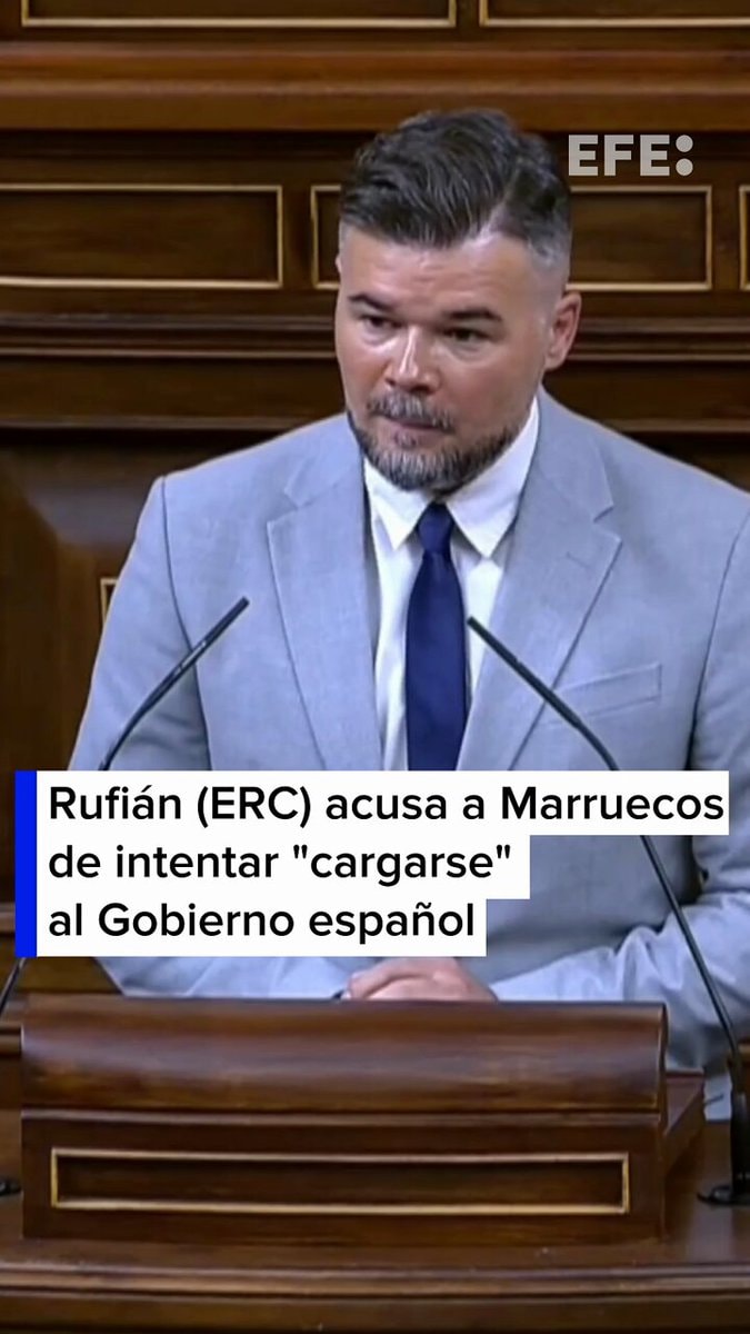 Rufián ERC accuses Morocco Rufián ERC accuses Morocco