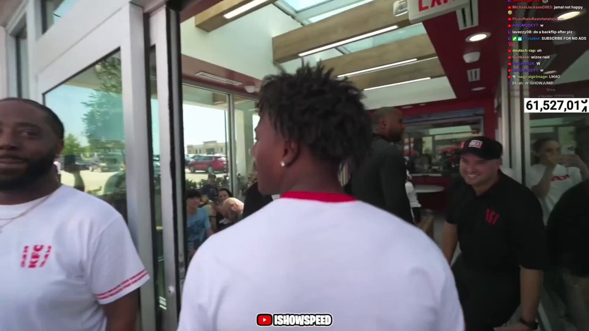 IShowSpeed meets KFC U.S. President
