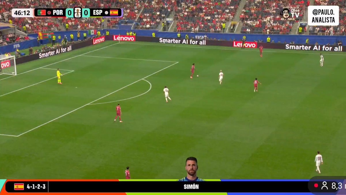 Portugal vs Spain 0-0 at halftime