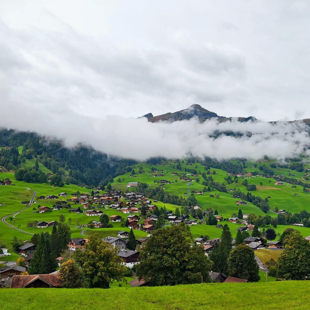 Switzerland mountain village cable car (photo 2 of 4)