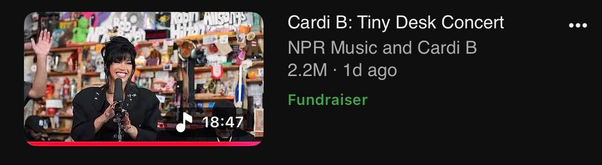 Cardi B Tiny Desk Concert