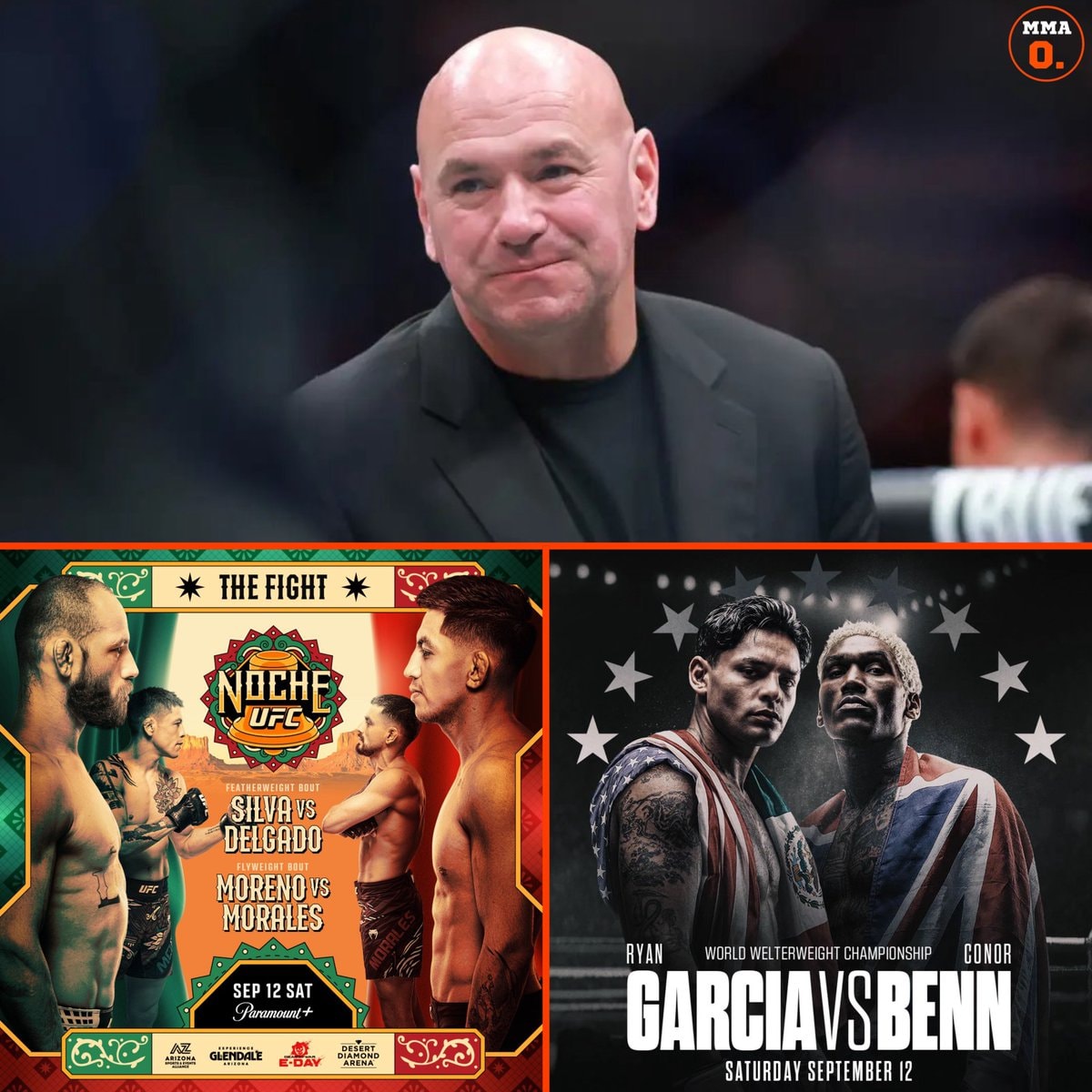 Dana White NocheUFC and Garcia Benn schedule