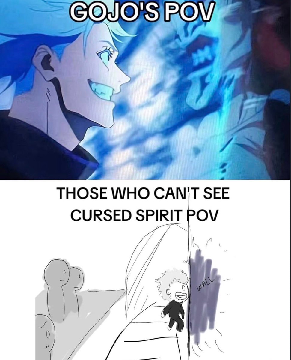 Gojo's POV vs Cursed Spirit POV