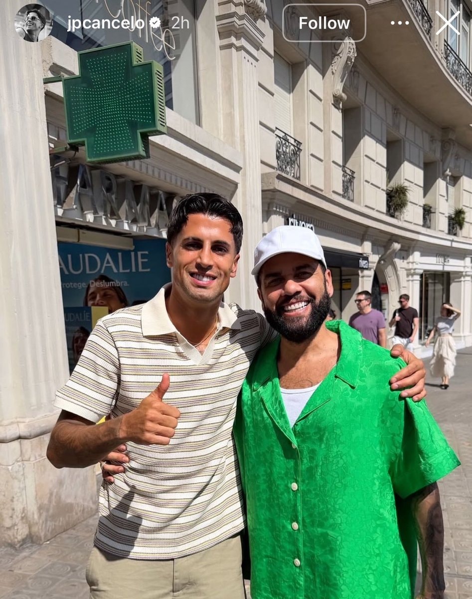 Joao Cancelo with Dani Alves