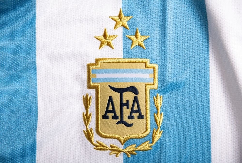 Argentina jersey AFA crest three stars