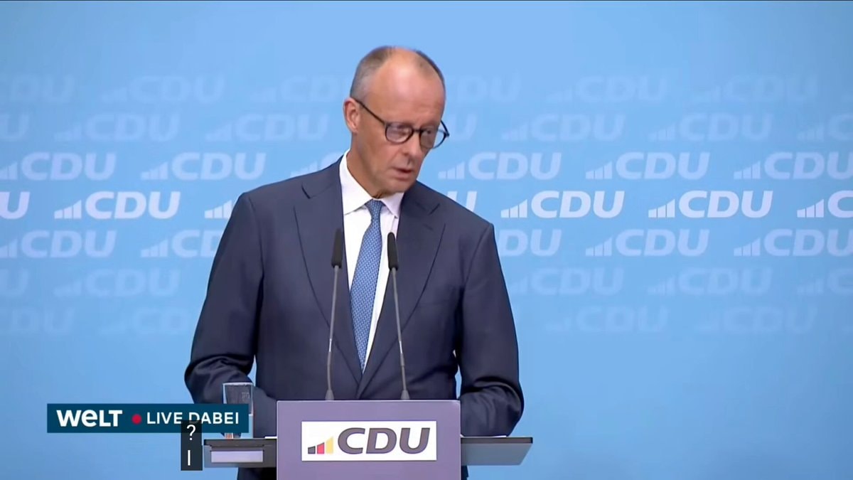 German Chancellor Merz on AfD victory