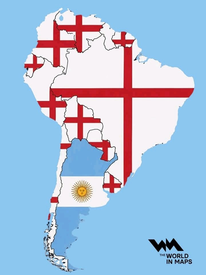 South America team support map