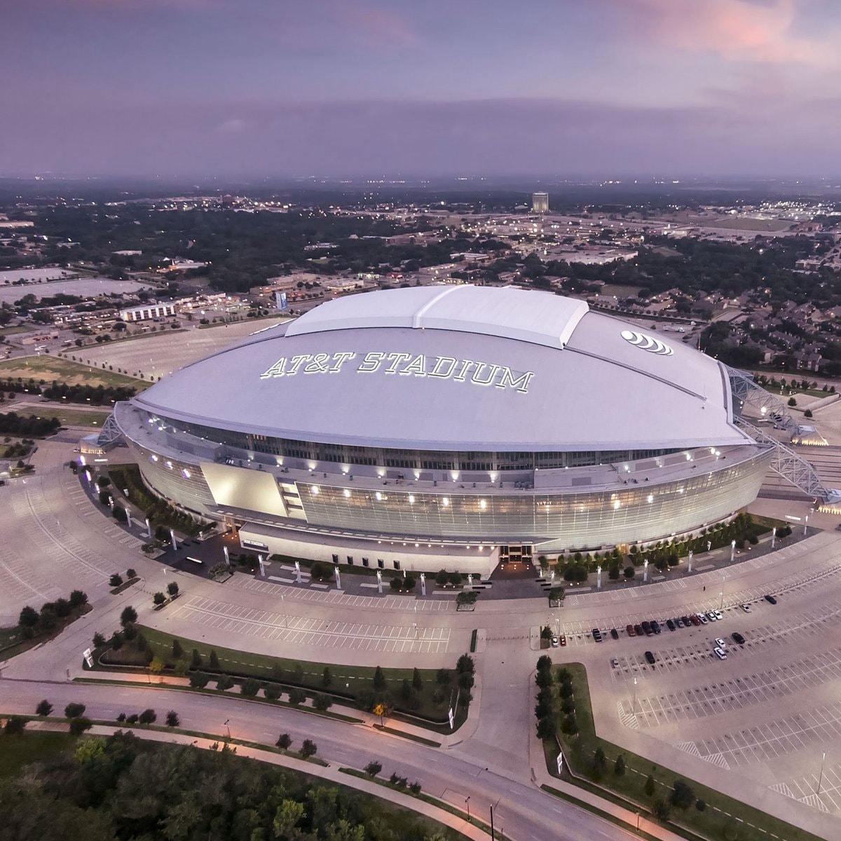 Cowboys AT&T Stadium aerial view