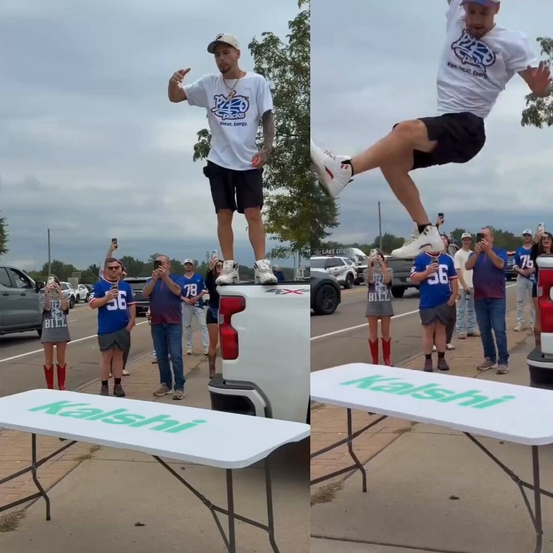 Buffalo Bills fans table stunt Buffalo Bills fans table stunt