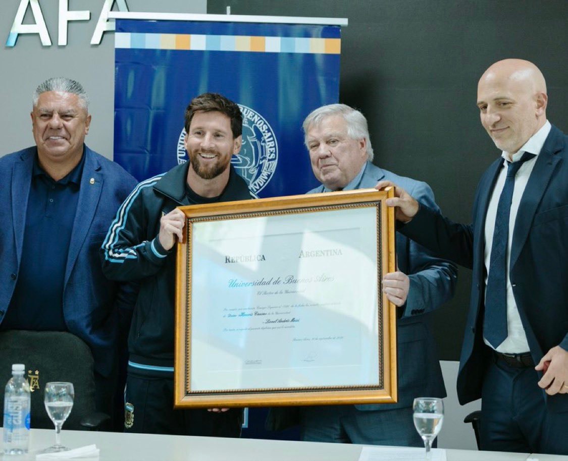 Lionel Messi honorary doctorate Lionel Messi honorary doctorate