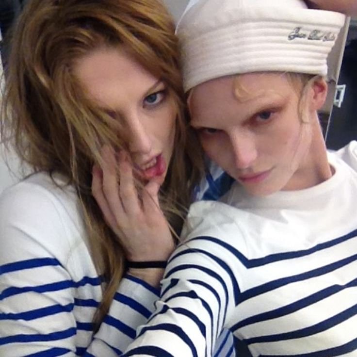 Jean Paul Gaultier sailor hat selfie Jean Paul Gaultier sailor hat selfie