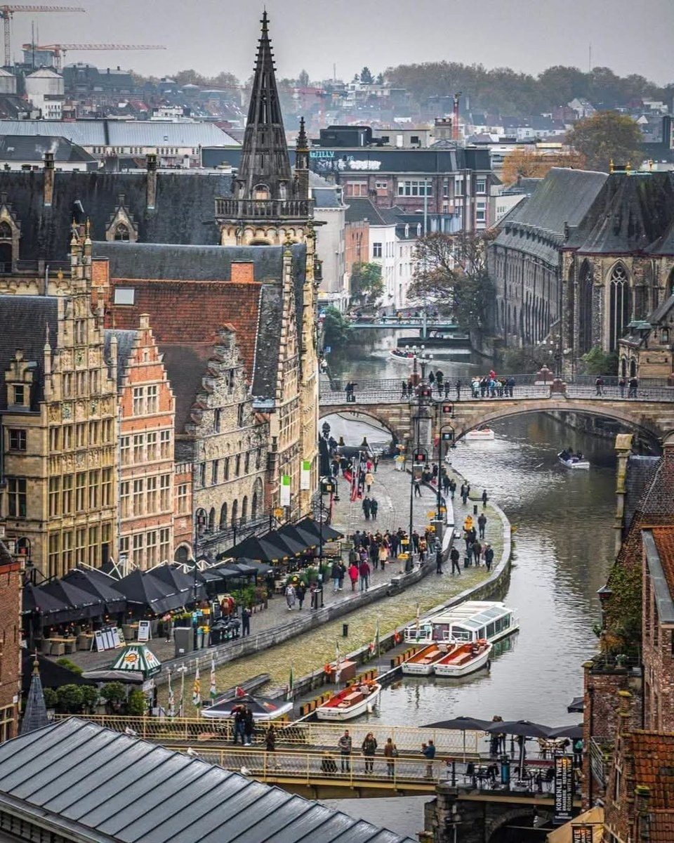 Gent Belgium canal scene
